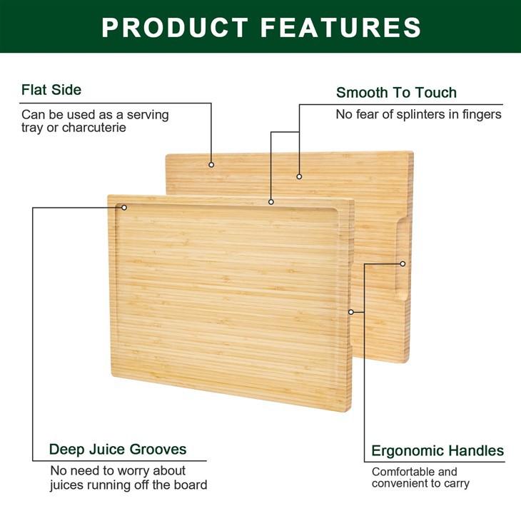 3-Piece Bamboo Cutting Board Set 3-Piece Bamboo Cutting Board Set