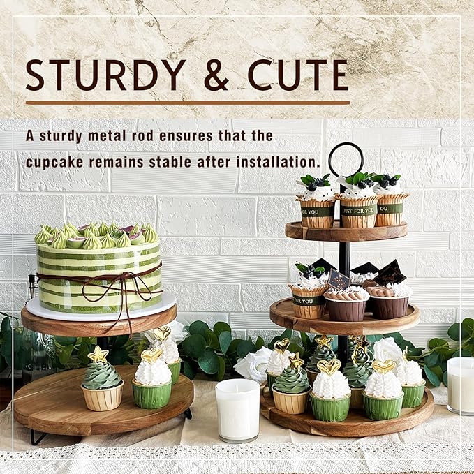 3 Tier Wood Cupcake Stand price