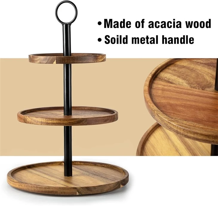 3 Tier Wood Cupcake Stand best