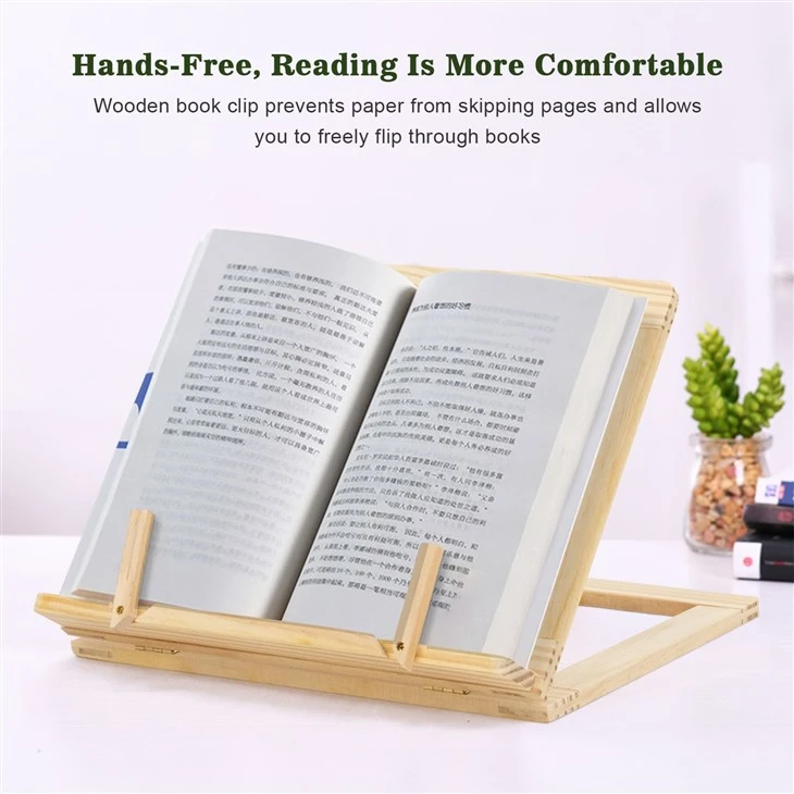 Adjustable Wooden Book Holder factory