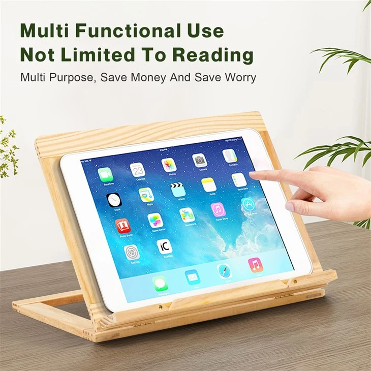 Adjustable Wooden Book Holder high quality