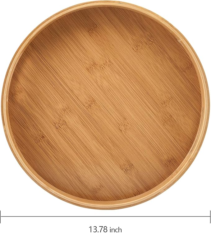 Bamboo Circle Tray With Handles suppliers