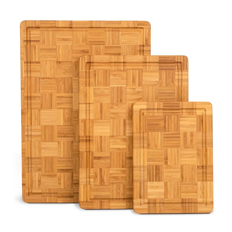 Bamboo Cutting Board With Containers