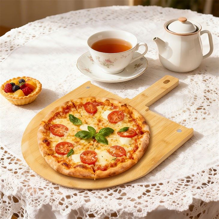 Bamboo Pizza Peel With Magnetic Cutter best