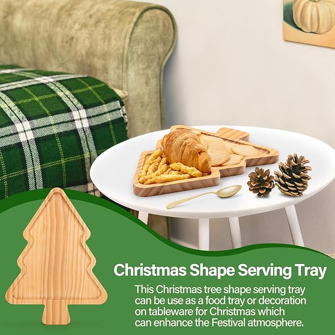 Christmas Tree Shaped Wooden Serving Tray price