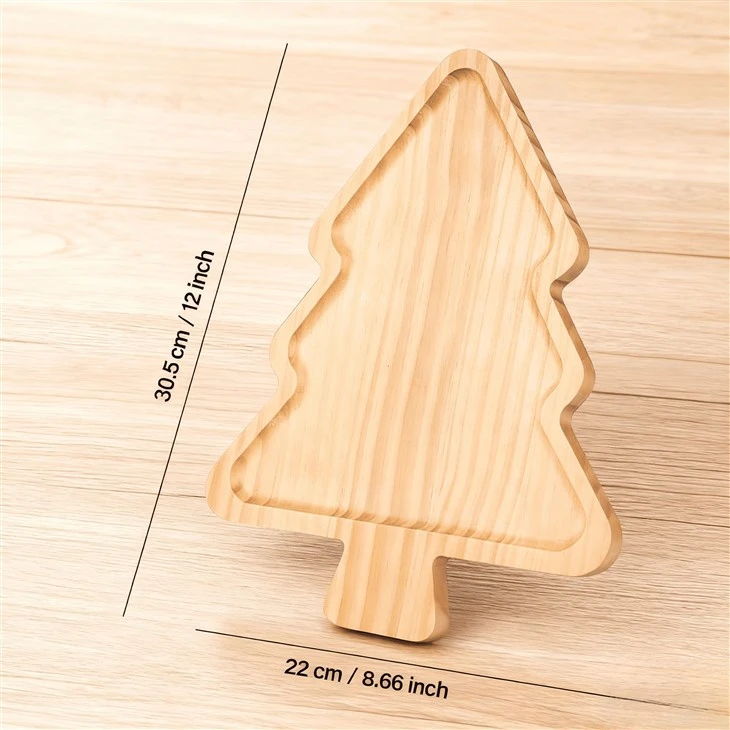 Christmas Tree Shaped Wooden Serving Tray suppliers
