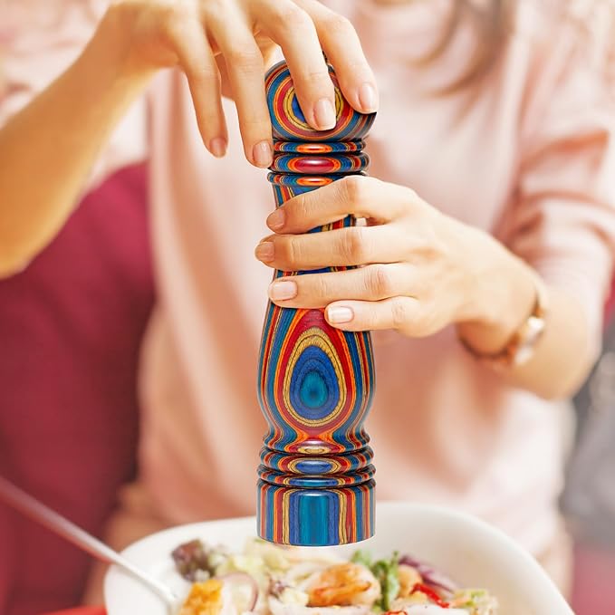 Colorful Wooden Pepper Grinder best