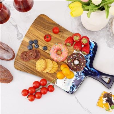 Acacia Resin Cutting Board: When The Waves Jump Onto The Cutting Board
