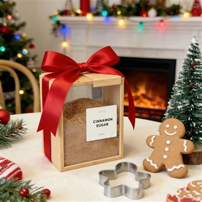 Bamboo Cereal Dispenser Food Storage Container