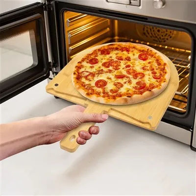 Bamboo Pizza Peel With Magnetic Cutter