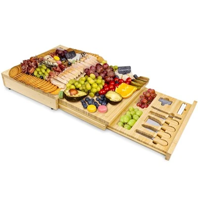 Amazon Prime Day Hot Product Warning: Extra Large Bamboo Charcuterie Board Se...