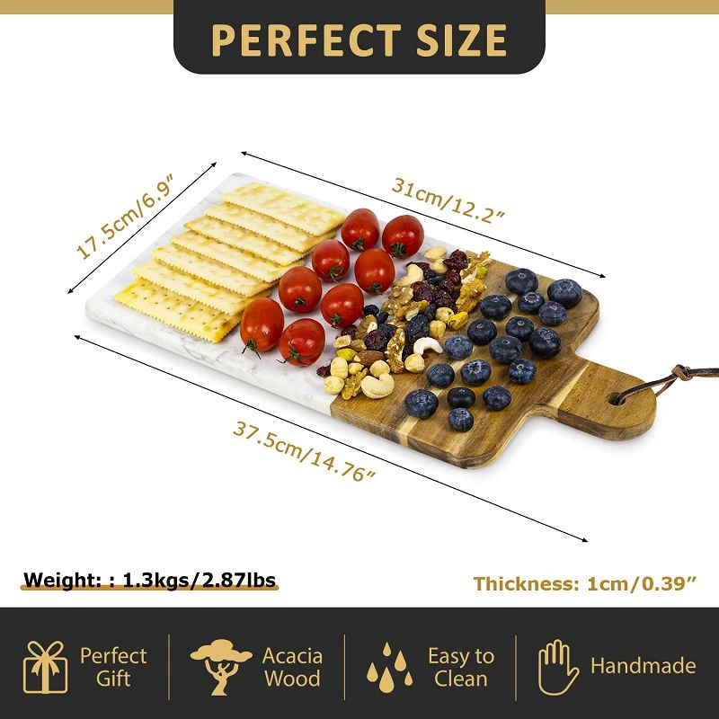 Wood Cutting Board With Handle