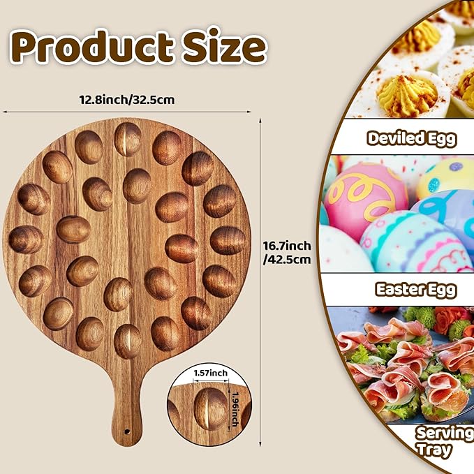 Wooden Deviled Egg Tray factory