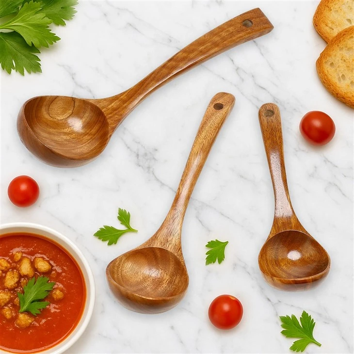 3 Pack Wooden Ladles manufacturers