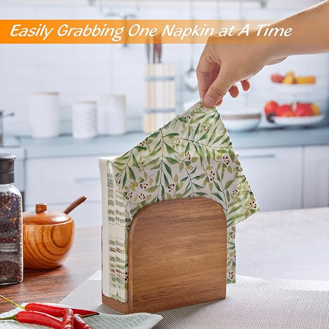 Acacia Wood Napkin Holder factory