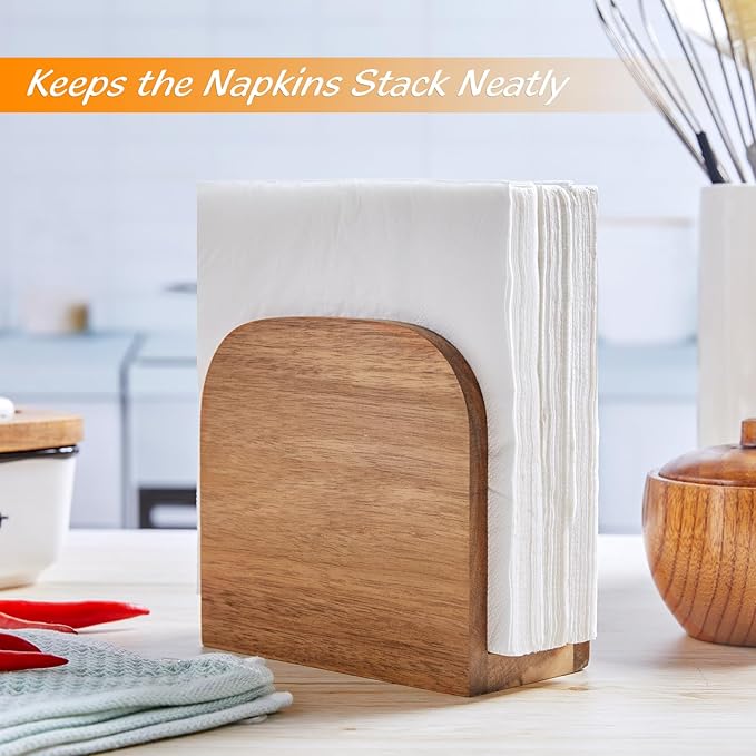 Acacia Wood Napkin Holder best