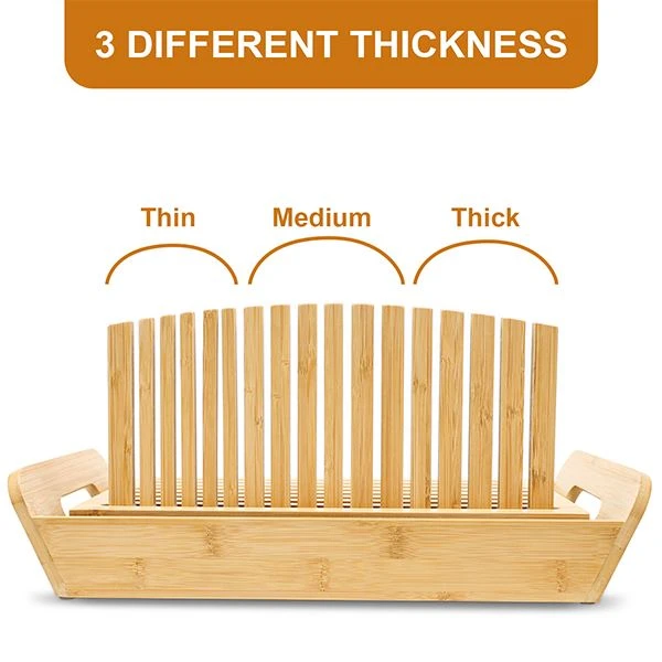 Adjustable Bamboo Bread Cutter With Knife suppliers
