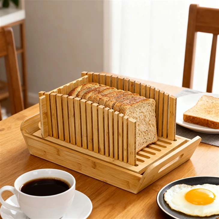 Adjustable Bamboo Bread Cutter With Knife best