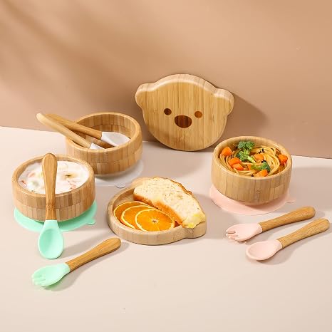 Bamboo Baby Bowls With Lid Bamboo Baby Bowls With Lid