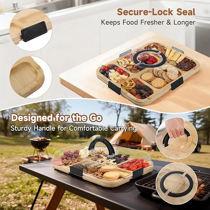 Bamboo Charcuterie Boards With Lid best