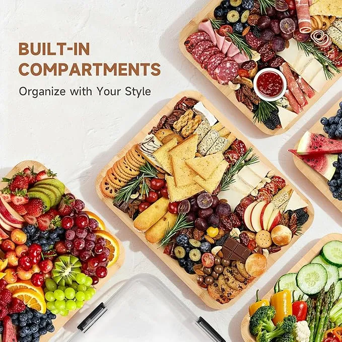 Bamboo Charcuterie Boards With Lid high quality