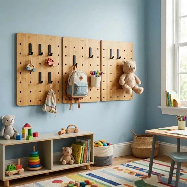 Bamboo Peg Board Wall Organizer best