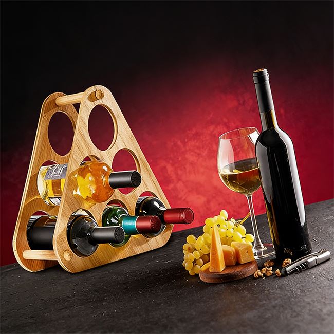 Bamboo Wine Storage And Display Rack factory
