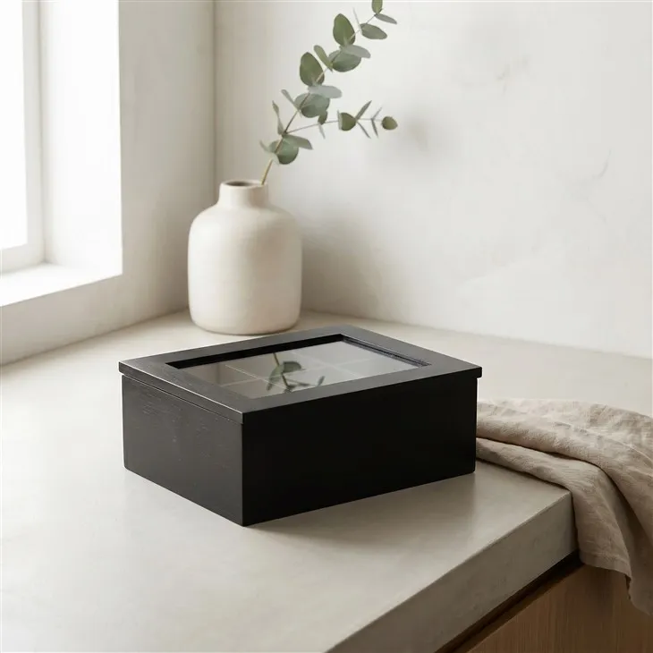 Black Bamboo Storage Box suppliers