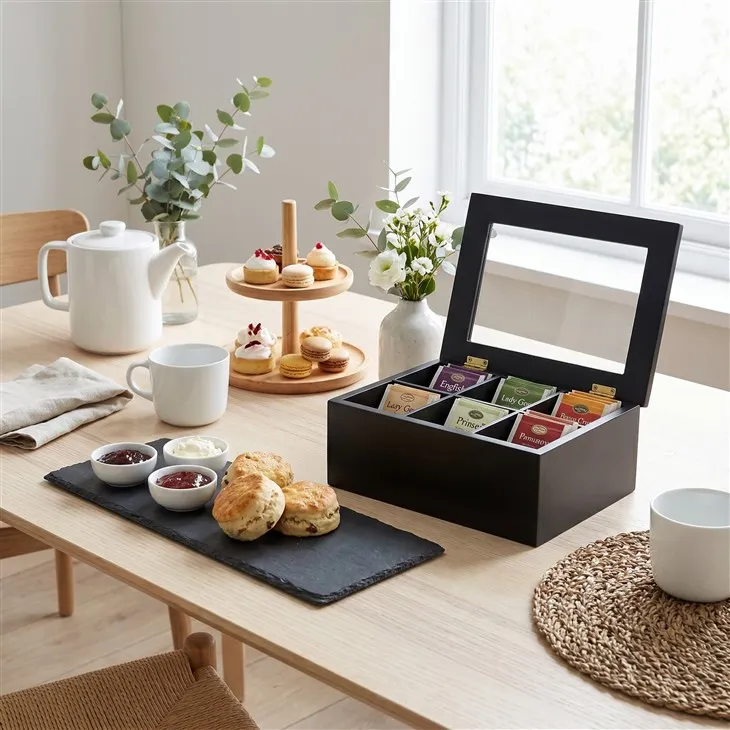 Black Bamboo Storage Box factory