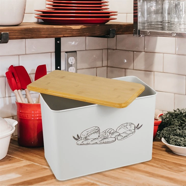 Bread Box With Bamboo Cutting Board Lid best