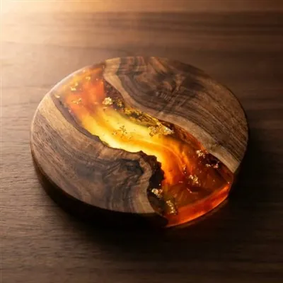 Resin Wood Coaster