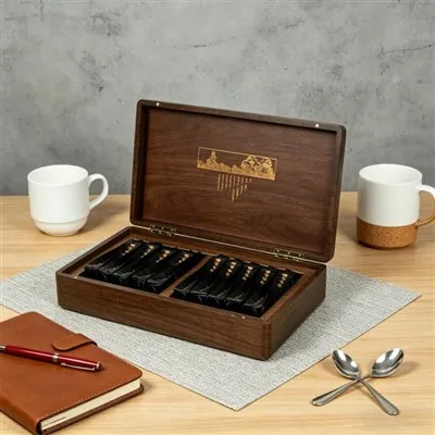 Walnut Wood MDF Tea Box
