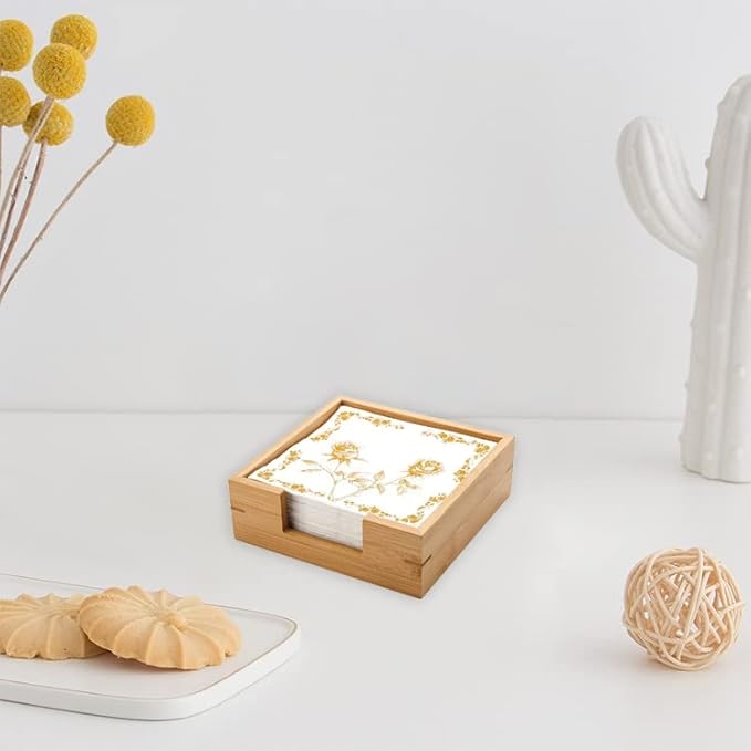 Square Bamboo Napkin Holder suppliers