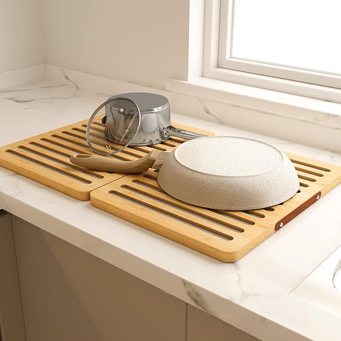 Stone Drying Mat With Bamboo Foldable Rack manufacturers