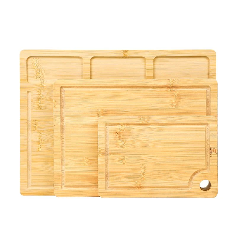Bamboo Cutting Board With Containers