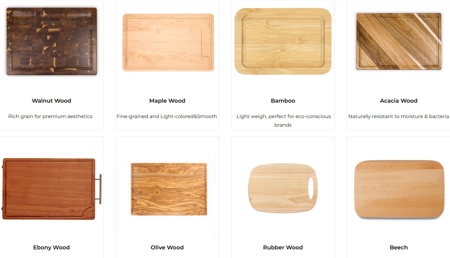 bamboo wood material customize