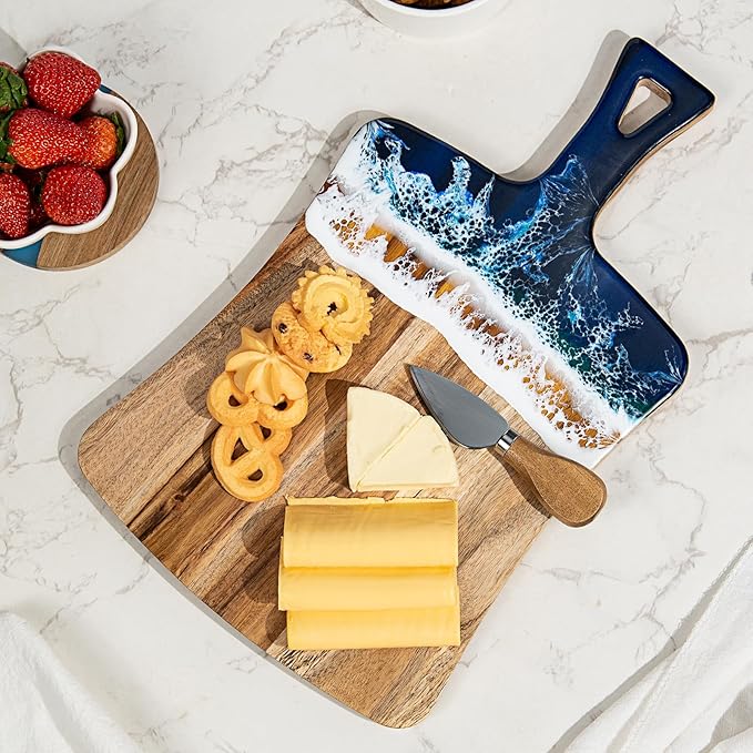 wood chopping board with handle