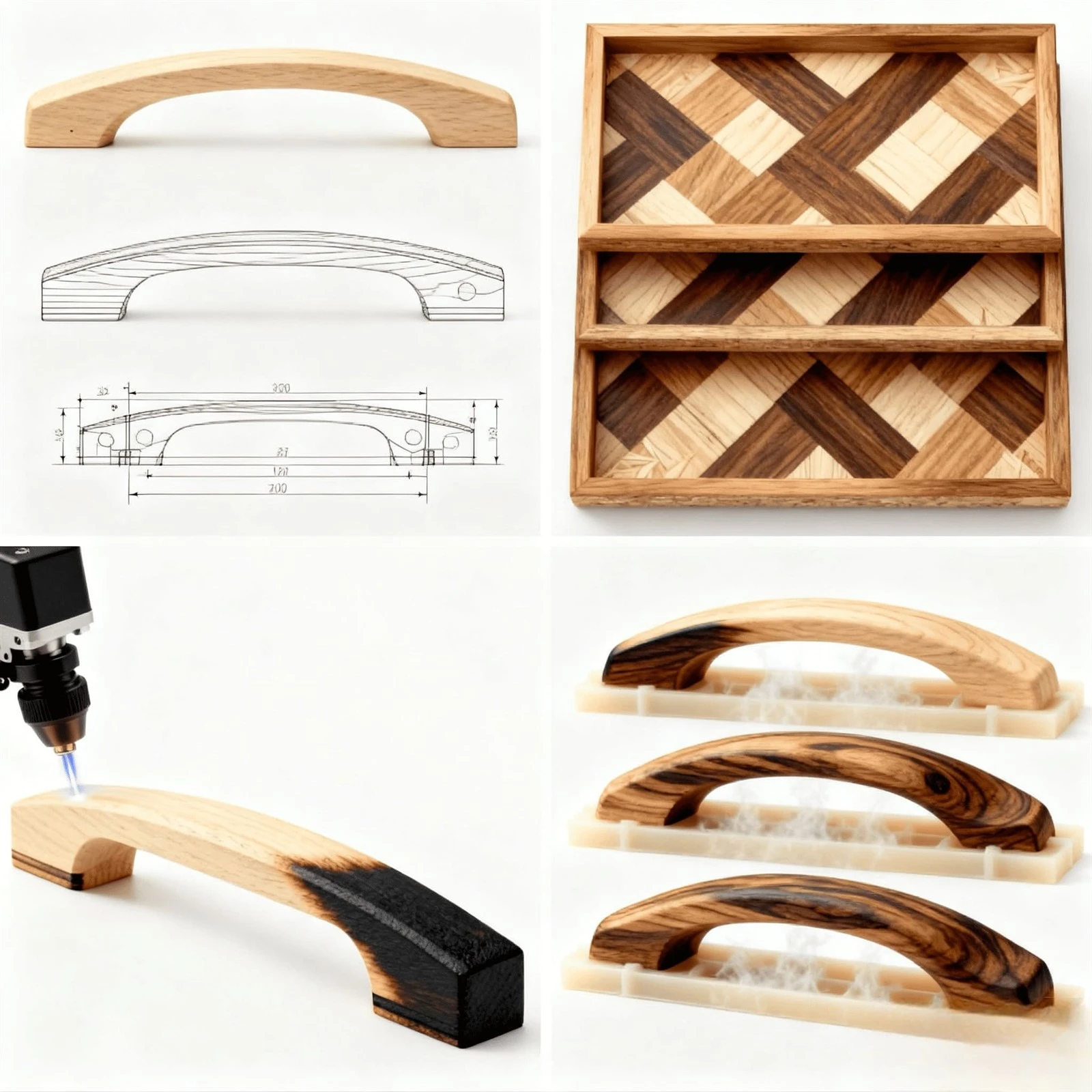 Diversified design requirements for wooden handles