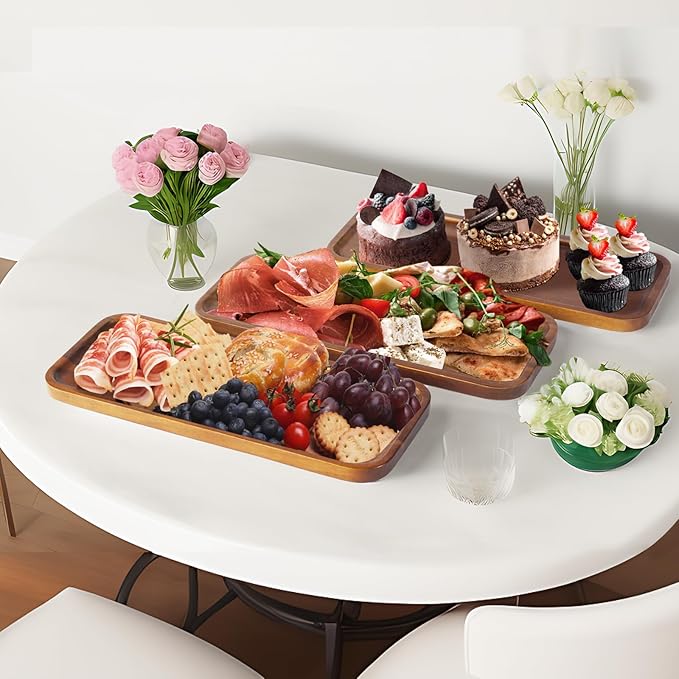 Flat wood trays