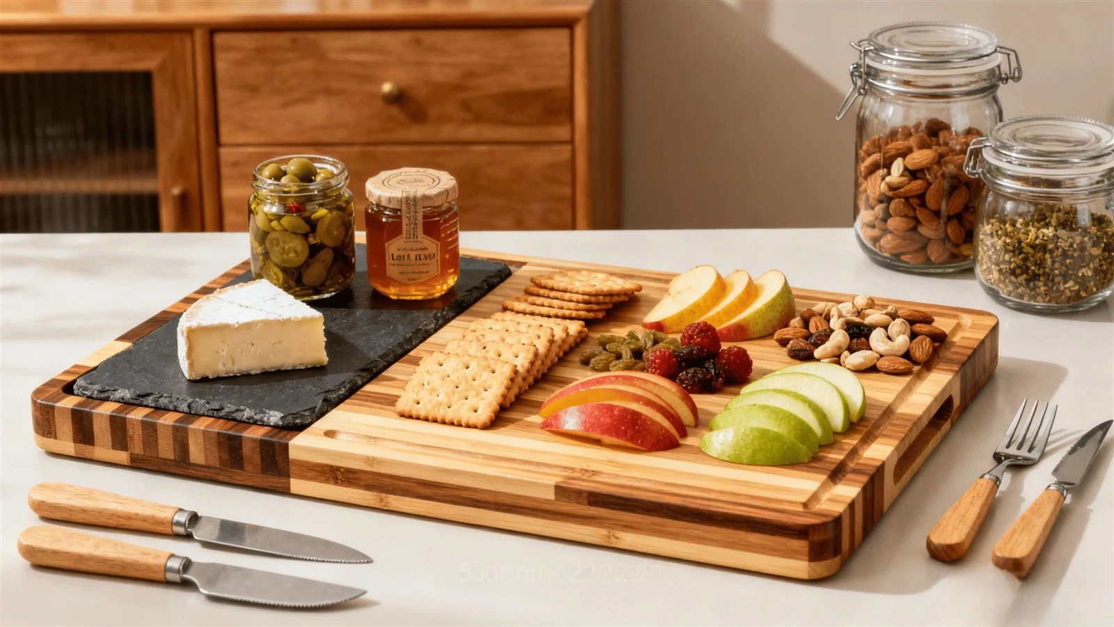 American and Global Fusion charcuterie board