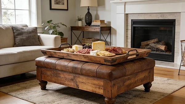 large wooden serving tray