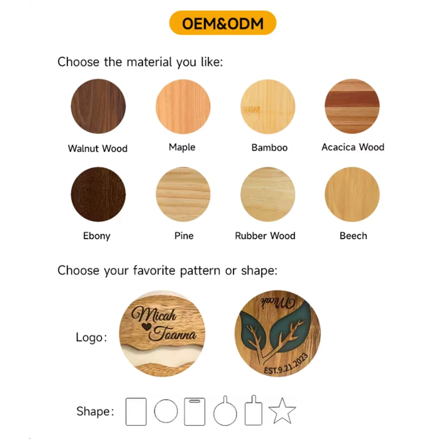 customize cutting board manufacture