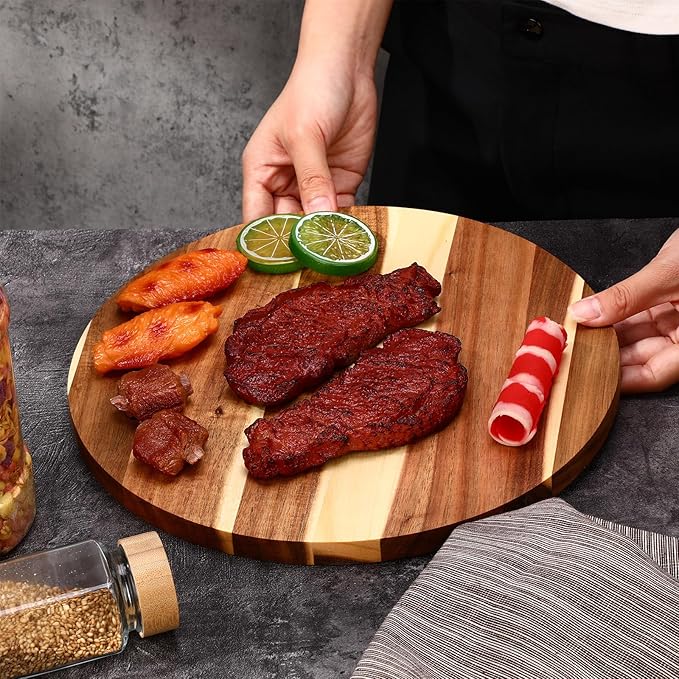 round wood cutting board