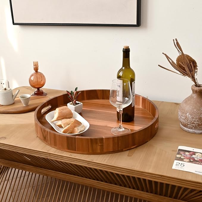 large wooden tray