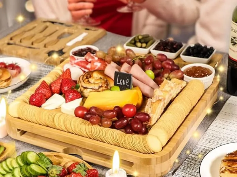 bamboo cheese board set bamboo cheese board set