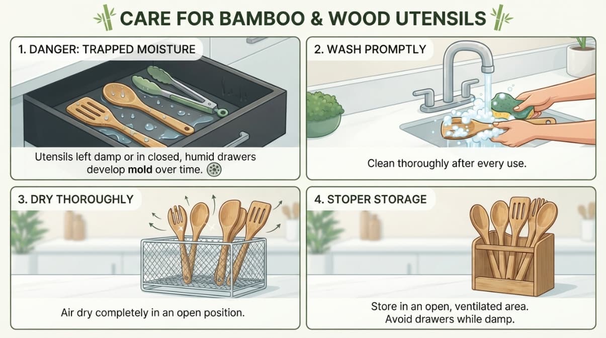 bamboo kitchen utensils