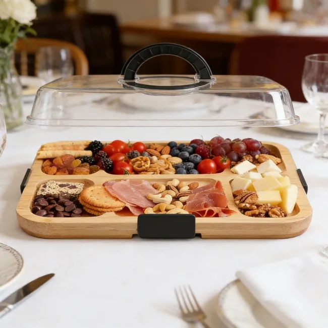 Bamboo Charcuterie Boards With Lid manufacturers