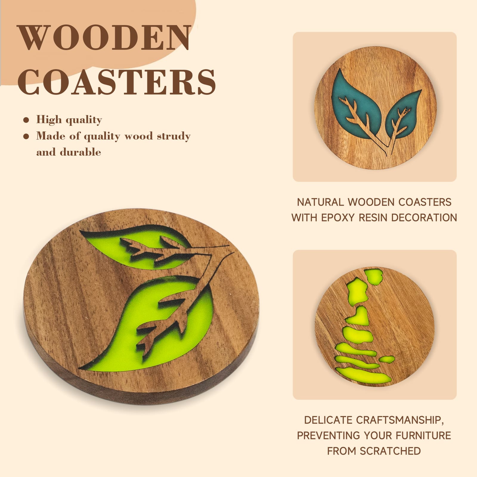 wooden drink coasters 7