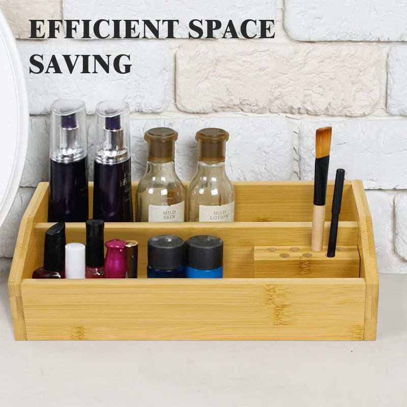 Bamboo Makeup Storage Box 4 Bamboo Makeup Storage Box 4