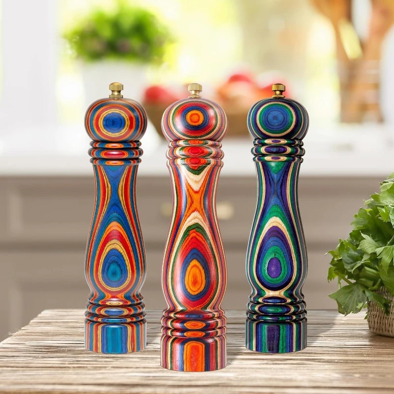 Colorful Wooden Pepper Grinder Colorful Wooden Pepper Grinder
